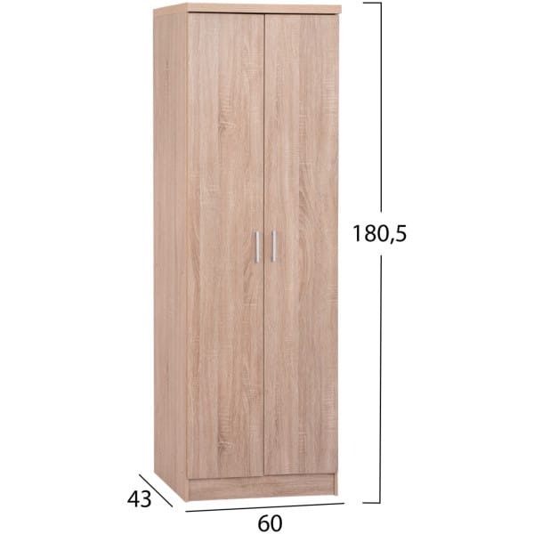 ΠΑΠΟΥΤΣΟΘΗΚΗ ΞΥΛΙΝΗ DAYANNA ΜΕ 6 ΡΑΦΙΑ 60X43X180.5εκ. SONAMA HM2379.02 - Image 2