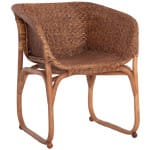 ΠΟΛΥΘΡΟΝΑ ΕΣΩΤ.ΧΩΡΩΝ TUCKET HM9958.02 ΦΥΣΙΚΟ RATTAN-ΚΑΡΥΔΙ ΧΡΩΜΑ 63x60x77Υεκ