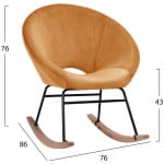 ΠΟΛΥΘΡΟΝΑ ΚΟΥΝΙΣΤΗ PAULINA HM8399.09 ΧΡΥΣΟ ΒΕΛΟΥΔΟ 76X86X76Υ εκ. - Image 2
