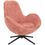 ΠΟΛΥΘΡΟΝΑ ΠΕΡΙΣΤΡΕΦΟΜΕΝΗ BRYNN HM9594.02 ΡΟΖ ΜΠΟΥΚΛΕ-ΜΑΥΡΗ ΜΕΤΑΛ. ΒΑΣΗ 88x76x88Υεκ