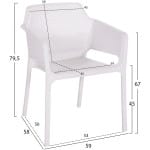 ΠΟΛΥΘΡΟΝΑ ΠΟΛΥΠΡΟΠΥΛΕΝΙΟΥ JOHN HM6103.01 ΛΕΥΚΗ 59x58x79.5Υεκ. - Image 2