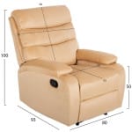 ΠΟΛΥΘΡΟΝΑ RELAX YASUMU HM9783.05 ΕΚΡΟΥ ΒΕΛΟΥΔΟ 80x93x100Υεκ. - Image 2