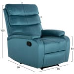 ΠΟΛΥΘΡΟΝΑ RELAX YASUMU HM9783.06 ΠΕΤΡΟΛ ΒΕΛΟΥΔΟ 80x93x100Υεκ. - Image 2