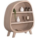 ΡΑΦΙΕΡΑ ΣΕΙΡΑ SANTORINI HM18060.02 MDF ΣΕ ΚΑΦΕ ΧΡΩΜΑ 120x38x133Υεκ.