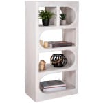 ΡΑΦΙΕΡΑ ΚΟΜΜΟ HANDYR HM9706 ΜΑΣΙΦ ΞΥΛΟ MANGO ΣΕ ΛΕΥΚΟ ΧΡΩΜΑ 60x35x120Υεκ.