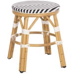 ΣΚΑΜΠΟ ΑΛΟΥΜΙΝΙΟΥ CHINO HM6285.03 BAMBOO LOOK-TEXTILENE ΛΕΥΚΟ-ΜΑΥΡΟ Φ36x46Υεκ.