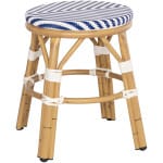ΣΚΑΜΠΟ ΑΛΟΥΜΙΝΙΟΥ CHINO HM6285.05 BAMBOO LOOK-TEXTILENE ΛΕΥΚΟ-ΜΠΛΕ Φ36x46Υεκ.