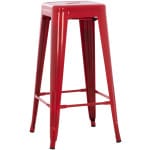 ΣΚΑΜΠΟ BAR ΜΕΤΑΛΛΙΚΟ MELITA ΣΕ ΚΟΚΚΙΝΟ HM8642.04 43x43x78Y εκ.