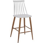 ΣΚΑΜΠΟ ΜΠΑΡ VANESSA HM9300.01 ΛΕΥΚΟ ΜΕΣΑΙΟΥ ΥΨΟΥΣ 43x45x97Υεκ.