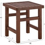 ΣΚΑΜΠΩ-ΤΡΑΠΕΖΑΚΙ ΚΑΡΥΔΙ ΕΜΠΟΤΙΣΜΟΥ KOLI 40Χ40X45Υεκ.  HM289.02 - Image 2