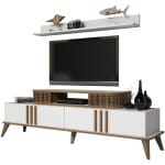 ΣΥΝΘΕΣΗ ΤΗΛΕΟΡΑΣΗΣ HM9515.03 ΜΕΛΑΜΙΝΗΣ ΣΕ ΛΕΥΚΟ & ΚΑΡΥΔΙ ΧΡΩΜΑ 168x39x51.6Y εκ.