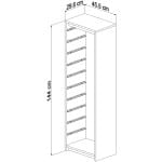 ΣΥΡΤΑΡΙΕΡΑ SANI HM18205.03 ΜΕΛΑΜΙΝΗ ΣΕ SONAMA-ΛΕΥΚΑ ΣΥΡΤΑΡΙΑ P.E. 45,5x29,6x144Υεκ. - Image 2
