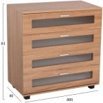 ΣΥΡΤΑΡΙΕΡΑ ΜΕΛΑΜΙΝΗΣ THORGAN HM9880.01 4 ΣΥΡΤΑΡΙΑ-SONAMA ΧΡΩΜΑ 80Χ40Χ83Υεκ - Image 2