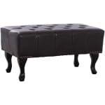 ΤΑΜΠΟΥΡΕ ΥΠΟΠΟΔΙΟ T.CHESTERFIELD EMMA HM226.01 PU 80x44x39Y εκ.ΣΚ.ΚΑΦΕ
