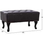 ΤΑΜΠΟΥΡΕ ΥΠΟΠΟΔΙΟ T.CHESTERFIELD EMMA HM226.01 PU 80x44x39Y εκ.ΣΚ.ΚΑΦΕ - Image 2