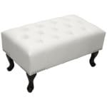ΤΑΜΠΟΥΡΕ ΥΠΟΠΟΔΙΟ T.CHESTERFIELD EMMA HM226.02 PU ΛΕΥΚΟ-ΜΑΥΡΑ ΠΟΔΙΑ 80x44x39Yεκ. - Image 2