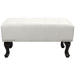 ΤΑΜΠΟΥΡΕ ΥΠΟΠΟΔΙΟ T.CHESTERFIELD EMMA HM226.02 PU ΛΕΥΚΟ-ΜΑΥΡΑ ΠΟΔΙΑ 80x44x39Yεκ.
