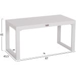 ΤΡΑΠΕΖΑΚΙ ΞΑΠΛΩΣΤΡΑΣ SENTRY HM6275.01 ΑΛΟΥΜΙΝΙΟ ΣΕ ΛΕΥΚΟ 87x43,5x45Υεκ. - Image 2