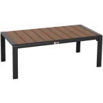 ΤΡΑΠΕΖΑΚΙ ΞΑΠΛΩΣΤΡΑΣ BENTRY HM6276.03 ΑΛΟΥΜΙΝΙΟ ΣΚΟΥΡΟ ΓΚΡΙ--POLYWOOD 100x56x35Υεκ.