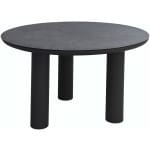 ΤΡΑΠΕΖΙ ΑΛΟΥΜΙΝΙΟΥ DOSUN HM6201.01 ΓΚΡΙ ΣΚΕΛΕΤΟΣ-3D PRINT ΓΥΑΛΙ-ΚΕΡΑΜΙΚΟ LOOK Φ120εκ