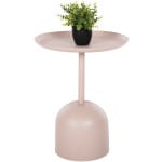 ΤΡΑΠΕΖΙ ΒΟΗΘΗΤΙΚΟ ΣΤΡΟΓΓΥΛΟ DELBEL HM4265.10 ΜΕΤΑΛΛΟ ΣΕ ΕΚΡΟΥ Φ45,5x58,5 εκ.