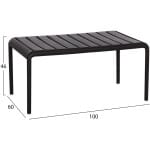 ΤΡΑΠΕΖΙ ΣΑΛΟΝΙΟΥ ΕΞΩΤΕΡΙΚΟΥ ΧΩΡΟΥ ΧΑΜΗΛΟ KORVER HM6334.04 ΠΟΛΥΠΡΟΠΥΛΕΝΙΟ ΚΑΠΟΥΤΣΙΝΟ 100x60x46Υεκ - Image 2