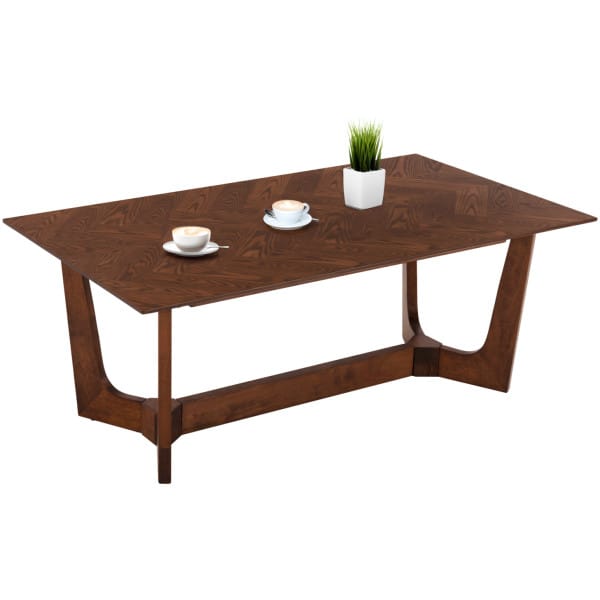 ΤΡΑΠΕΖΙ ΣΑΛΟΝΙΟΥ RIMER HM9743 MDF ΜΕ ΚΑΠΛΑΜΑ ΦΡΑΞΙΝΟΥ ΣΕ ΚΑΡΥΔΙ ΧΡΩΜΑ 120X60x45Yεκ. - Image 1