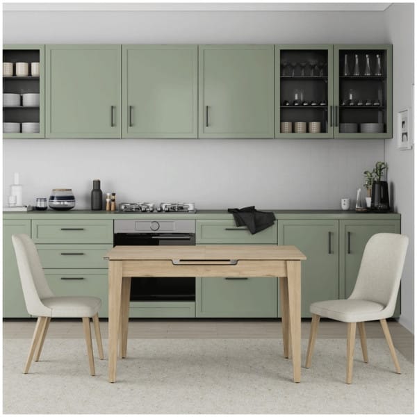 Τραπέζι Trendline  επεκτεινόμενο χρώμα oak 120/150x70x75εκ. - Image 4