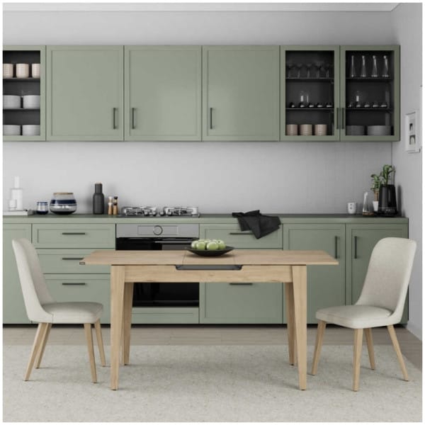 Τραπέζι Trendline  επεκτεινόμενο χρώμα oak 120/150x70x75εκ. - Image 5