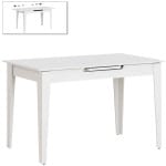 Τραπέζι Trendline  επεκτεινόμενο χρώμα λευκό 120/150x70x75εκ.