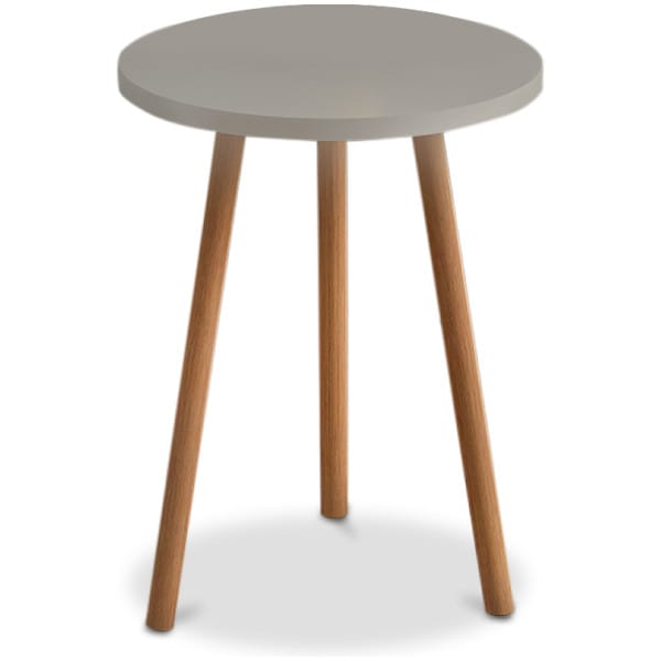 Βοηθητικό τραπεζάκι Roma  από μελαμίνη χρώμα cappuccino 33,5x33,5x46εκ. - Image 1