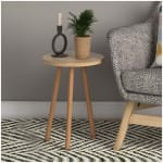 Βοηθητικό τραπεζάκι Roma  από μελαμίνη χρώμα pine oak 33,5x33,5x46εκ. - Image 4