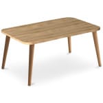 Τραπεζάκι σαλονιού Soul  από μελαμίνη χρώμα oak 90x55x41εκ.