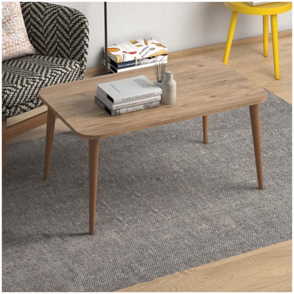 Τραπεζάκι σαλονιού Soul  από μελαμίνη χρώμα oak 90x55x41εκ. - Image 5