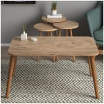 Τραπεζάκι σαλονιού σετ 4 τμχ Soul  χρώμα oak 90x55x43εκ. - Image 5