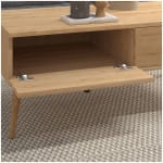Τραπεζάκι σαλονιού Alis  χρώμα oak 110x50x40εκ. - Image 4