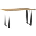 Τραπέζι Gable  χρώμα φυσικό οξιάς - ανθρακί 140x80x76εκ. - Image 5