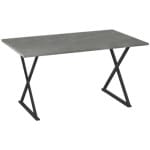 Τραπέζι Bette  χρώμα γκρι σκυροδέματος 140x80x76εκ. - Image 5