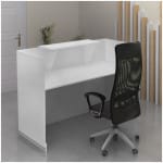 Γραφείο υποδοχής - reception Lemmon  χρώμα λευκό 160x70x110εκ. - Image 2