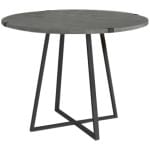 Τραπέζι Rubes  χρώμα γκρι σκυροδέματος 120x120x78εκ. - Image 5