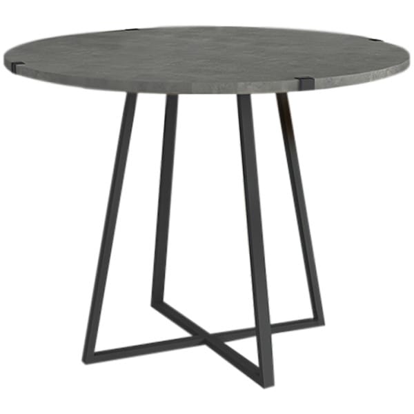 Τραπέζι Rubes  χρώμα γκρι σκυροδέματος 120x120x78εκ. - Image 5