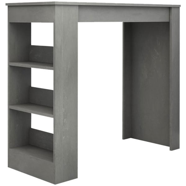 Τραπέζι μπαρ Deep  χρώμα γκρι σκυροδέματος 120x50x100εκ. - Image 5