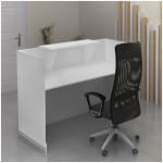 Γραφείο υποδοχής - reception Lemmon  χρώμα λευκό 120x70x110εκ. - Image 2