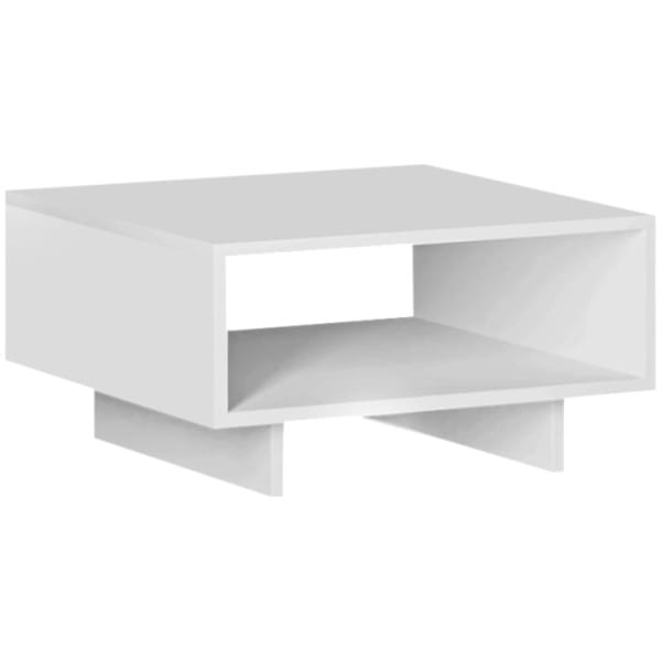 Τραπεζάκι σαλονιού Hola  χρώμα λευκό 60x60x32εκ. - Image 5