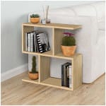Βοηθητικό τραπεζάκι Homemania  χρώμα φυσικό οξιάς 60x20x60εκ.