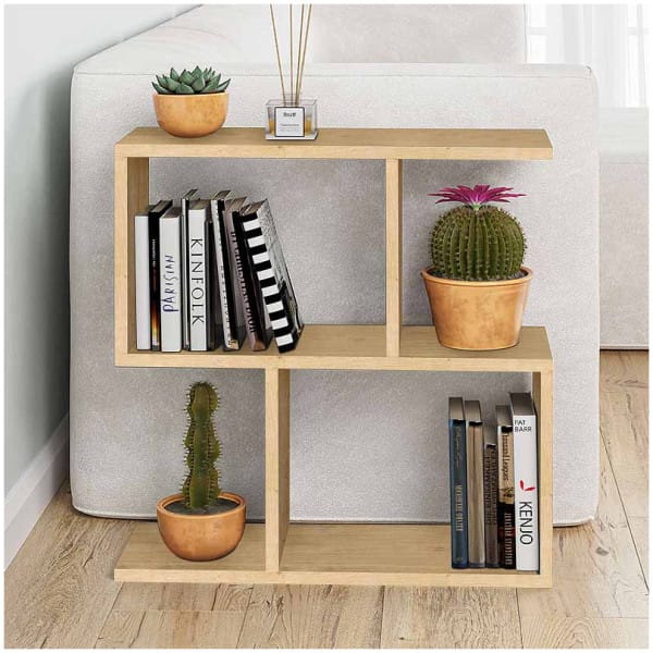 Βοηθητικό τραπεζάκι Homemania  χρώμα φυσικό οξιάς 60x20x60εκ. - Image 4