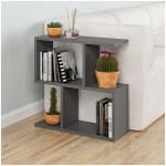 Βοηθητικό τραπεζάκι Homemania  χρώμα ανθρακί 60x20x60εκ.