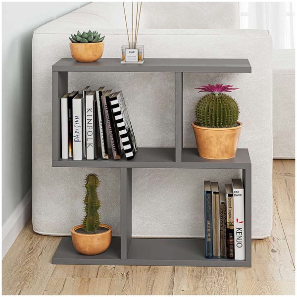 Βοηθητικό τραπεζάκι Homemania  χρώμα ανθρακί 60x20x60εκ. - Image 4