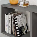 Βοηθητικό τραπεζάκι Homemania  χρώμα ανθρακί 60x20x60εκ. - Image 5