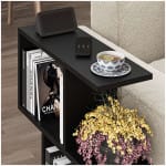 Βοηθητικό τραπεζάκι Homemania  χρώμα μαύρο 60x20x60εκ. - Image 4